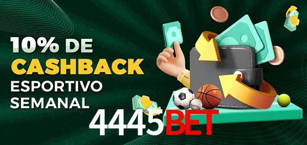 10% de bônus de cashback na 4445bet