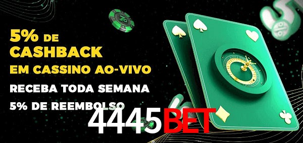 Promoções do cassino ao Vivo 4445bet